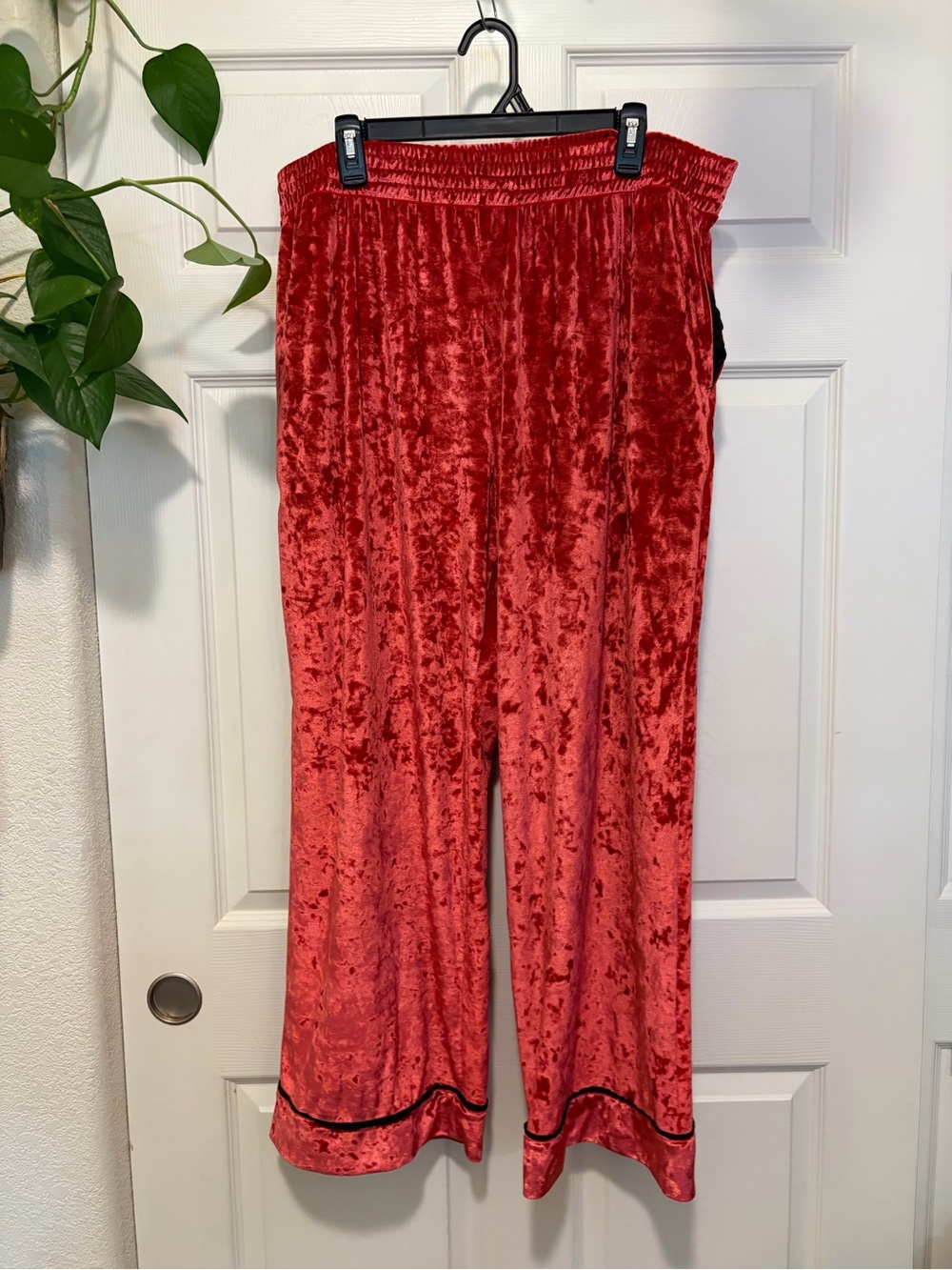 sofia by sofia vergara Red Velvet Pajama Pants